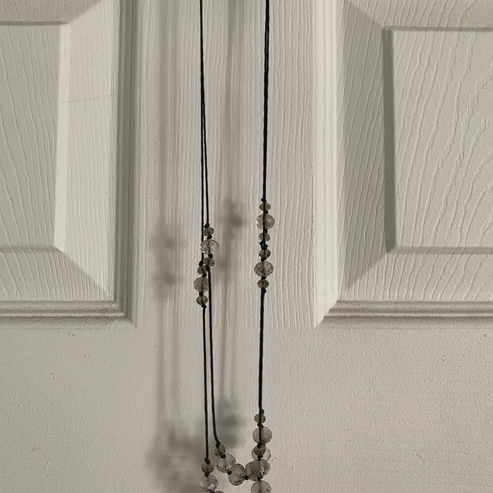 Black Beaded Necklace